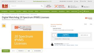 
                            7. Digital Watchdog 20 Spectrum IPVMS Licenses DW ... - B&H