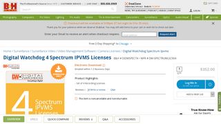 
                            10. Digital Watchdog 4 Spectrum IPVMS Licenses DW ... - B&H