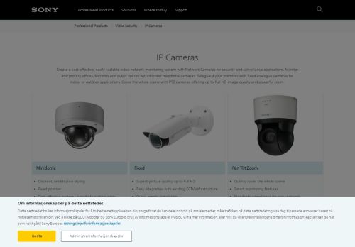 
                            7. Digital, wireless and network IP security cameras - pro.sony