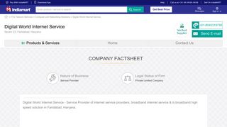 
                            2. Digital World Internet Service - IndiaMART