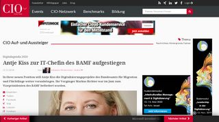 
                            9. Digitalagenda 2020: Antje Kiss zur IT-Chefin des BAMF aufgestiegen ...