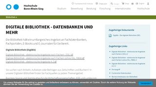 
                            1. Digitale Bibliothek (DigiBib) - Datenbanken und mehr | Hochschule ...