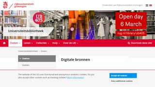 
                            2. Digitale bronnen | Zoeken | Rijksuniversiteit Groningen