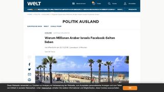 
                            12. Digitale Diplomatie: Millionen Araber lieben Israels Facebook-Seiten ...