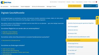 
                            2. Digitale Geschäftsstelle | BKK Pfalz