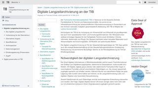 
                            7. Digitale Langzeitarchivierung an der TIB - Digitale ... - TIB Wiki