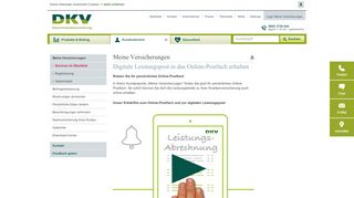 
                            5. Digitale Leistungspost in das Online-Postfach erhalten | DKV