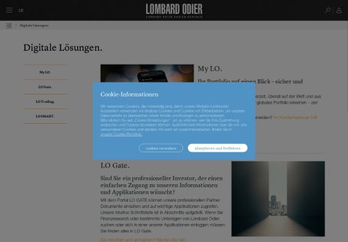 
                            8. Digitale Lösungen | Lombard Odier