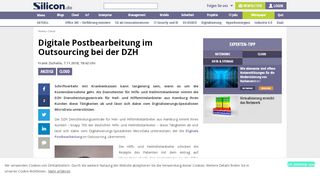 
                            10. Digitale Postbearbeitung im Outsourcing bei der DZH - silicon.de