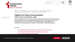 
                            5. Digitale und Interne Kommunikation - Bistum Münster