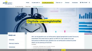 
                            6. Digitale urenregistratie | Actief Werkt! Uitzendbureau