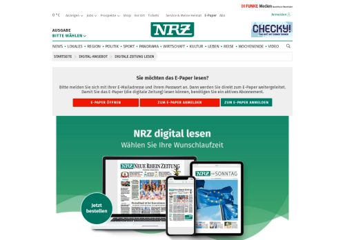 
                            1. Digitale Zeitung lesen - NRZ