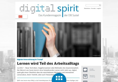 
                            11. Digitales Lernen wird Teil des Arbeitsalltags - Digital Spirit - DB Systel ...