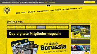 
                            3. Digitales Mitgliedermagazin „Borussia“ | BVB-Webseite | bvb.de