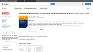 
                            7. Digitalisierung in Industrie-, Handels- und ... - Google Books-Ergebnisseite