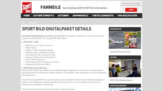 
                            6. Digitalpaket - SPORT BILD-FANMEILE