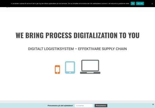 
                            13. Digitalt logistiksystem för effektiv Supply Chain och logistik - Myloc AB