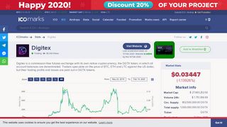 
                            9. Digitex (DGTX) - Price Chart and ICO Overview | ICOmarks