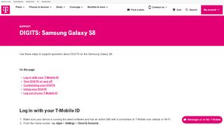 
                            13. DIGITS: Samsung Galaxy S8 | T-Mobile Support