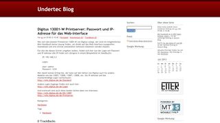 
                            5. Digitus 13001-W Printserver: Passwort und IP-Adresse für das Web ...