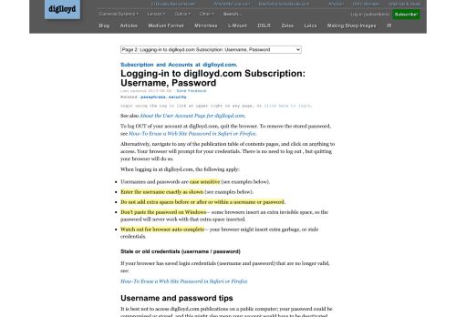 
                            1. diglloyd.com: Logging-in to diglloyd.com Subscription Areas