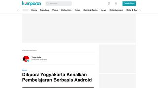 
                            8. Dikpora Yogyakarta Kenalkan Pembelajaran Berbasis Android ...