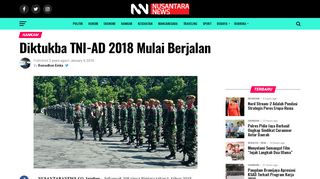 
                            13. Diktukba TNI-AD 2018 Mulai Berjalan - NusantaraNews