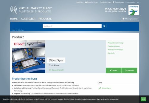 
                            6. DiLoc|Sync: CN-Consult GmbH - InnoTrans - Produkt