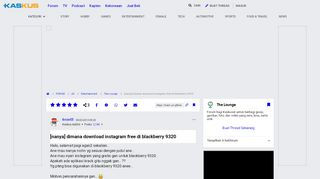 
                            10. dimana download instagram free di blackberry 9320 | KASKUS