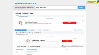 
                            10. dimp.tiens.com at WI. Distributor Information ... - Website Informer