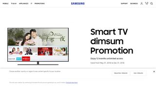 
                            7. Dimsum SMART TV Promo | Samsung Malaysia