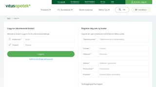 
                            1. Din side login | Vitusapotek
