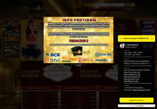 
                            10. dinastipoker.com AGEN POKER ONLINE