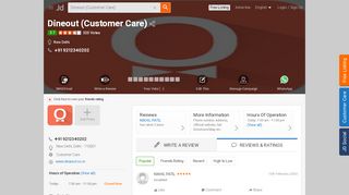 
                            6. Dineout (Customer Care) in New Delhi, Delhi - Justdial