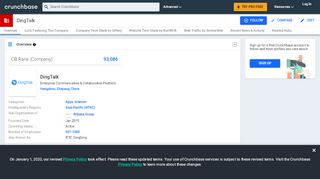 
                            13. DingTalk | Crunchbase