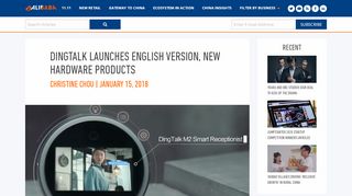 
                            8. DingTalk Launches English Version, New Hardware ...