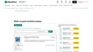 
                            11. Dinh vu port orchid cruises - Halong Bay Forum - TripAdvisor