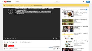 
                            6. Dining Advantage Video from Entertainment - YouTube