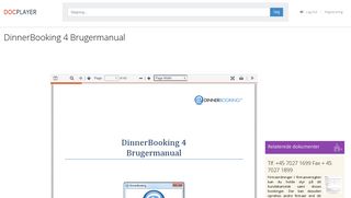 
                            12. DinnerBooking 4 Brugermanual - PDF