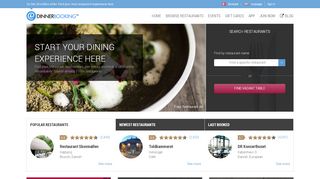 
                            8. DinnerBooking: Book your table online