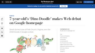 
                            9. 'Dino Doodle' makes Web debut on Google ... - Washington Post