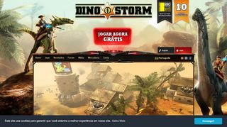 
                            10. Dino Storm - Um jogo grátis com Cowboys, Dinossauros e armas Laser