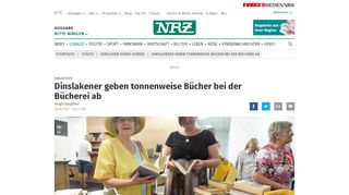 
                            9. Dinslakener geben tonnenweise Bücher bei der Bücherei ab | nrz.de ...