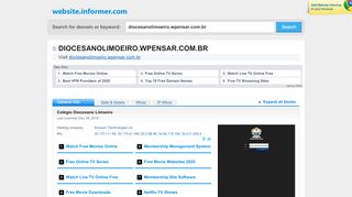 
                            4. diocesanolimoeiro.wpensar.com.br at WI. Colégio Diocesano Limoeiro