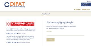 
                            3. DIPAT : Patientenverfügung abrufen