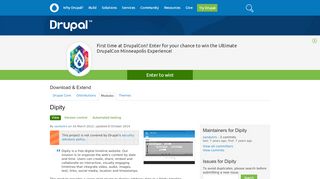 
                            4. Dipity | Drupal.org