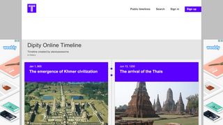 
                            7. Dipity Online Timeline | Timetoast timelines