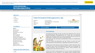 
                            5. Dipl., Video-Fernstudium ErnährungstrainerIn, dipl., learn-at-home