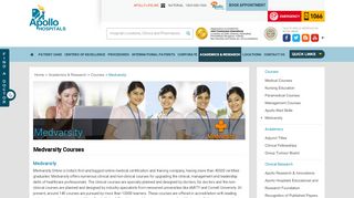 
                            4. Diploma & Certificate Courses Offered By Medvarsity - Apollo Hospitals