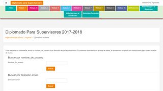 
                            4. Diplomado Para Supervisores 2017-2018 - Contraseña olvidada